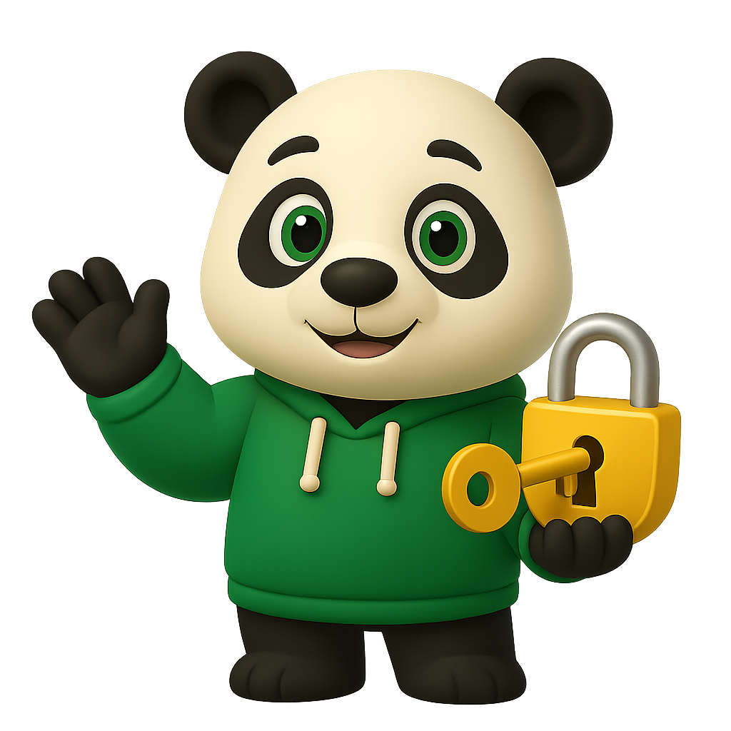 Dijital Alan Panda Maskotu